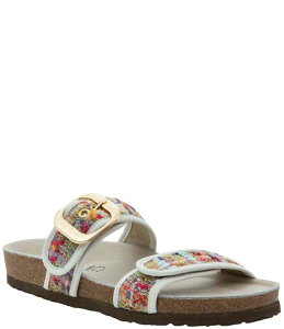 �i�I�g ���f�B�[�X �V���[�Y �p���v�X �T���_�� �c�C�[�h ���U�[ Naot Nashville Tweed Leather Buckle Detail Sandals Pink/Marigold/White �z���C�g