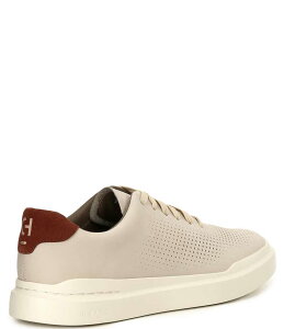R[n[ Y V[Y hXV[Y Xj[J[ U[ Cole Haan Men's Rally Perforated Leather Sneakers Silver Lining/Scotch/Ivory AC{[
