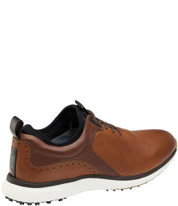 WXgAh}[tB[ Y V[Y Xj[J[ U[ Johnston & Murphy Men's H1-Luxe Hybrid XC4 Waterproof Perforated Leather Golf Sneakers Tan ^