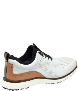 WXgAh}[tB[ Y V[Y Xj[J[ U[ Johnston & Murphy Men's H1-Luxe Hybrid XC4 Waterproof Perforated Leather Golf Sneakers White zCg