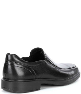 GR[ Y V[Y Xb|E[t@[ U[ Black ECCO Men's Helsinki 2.0 Leather Apron Toe Slip-Ons