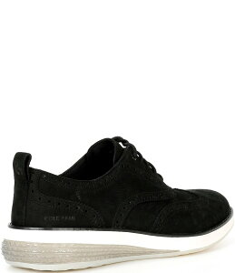 yz R[n[ Y hXV[Y V[Y Men's OriginalGrand Energyweave Nubuck Wingtip Brogue Detail Oxfords Black/CH Sea Stone/Ivory
