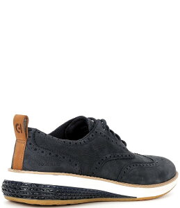 yz R[n[ Y hXV[Y V[Y Men's OriginalGrand Energyweave Nubuck Wingtip Brogue Detail Oxfords Navy Blazer/Ivory