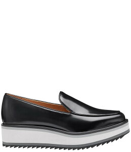 WXgAh}[tB[ fB[X V[Y q[ vbgtH[ U[ [t@[ Johnston & Murphy Women's Gracelyn Leather Venetian Platform Wedge Loafers Black ubN