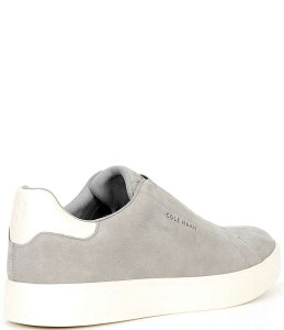 R[n[ Y V[Y Xb|E[t@[ Xj[J[ Cole Haan Men's GrandPro Luxe Slip On Nubuck Sneakers CH Sea Stone/Angora Xg[