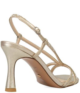 �y�����[�_ ���f�B�[�X �V���[�Y �T���_�� �g�[�� �X�G�[�h Pelle Moda Bracen Metallic Suede Rhinestone Dress Sandals Platinum Gold �S�[���h