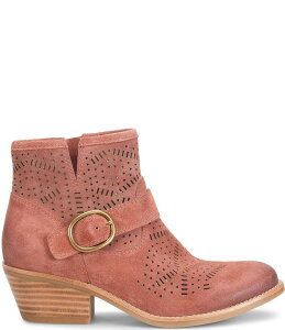 \tg fB[X V[Y u[cECu[c XG[h u[c Sofft Adriana Perforated Suede Booties Terracotta eRb^