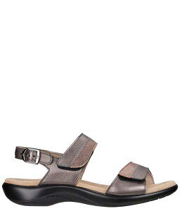 �T�X ���f�B�[�X �V���[�Y �T���_�� ���U�[ �q�[�� SAS Nudu Two-Toned Leather Heel Strap Sandals Dusk