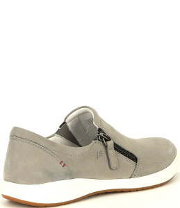 �W���Z�t�Z�C�x�� ���f�B�[�X �V���[�Y �X�j�[�J�[ ���U�[ Josef Seibel Caren 22 Leather Perforated Sneakers Gray �O���[