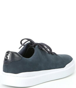 R[n[ Y V[Y hXV[Y Xj[J[ XG[h Cole Haan Men's Rally Suede Laser Cut Sneakers Navy lCr[