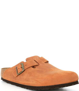 rPVgbN Y V[Y Xb|E[t@[ U[ Birkenstock Men's Boston Oiled Leather Slip On Clogs Cognac