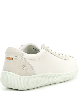 GR[ fB[X V[Y Xj[J[ [X U[ ECCO Women's Soft Zero Leather Lace Up Sneakers White zCg