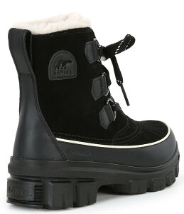 �\���� ���f�B�[�X �V���[�Y �u�[�c�E���C���u�[�c �X�G�[�h �u�[�c Sorel Tivoli V Waterproof Suede Cold Weather Booties Black/Fawn �u���b�N