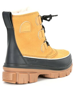 �\���� ���f�B�[�X �V���[�Y �u�[�c�E���C���u�[�c �X�G�[�h �u�[�c Sorel Tivoli V Waterproof Suede Cold Weather Booties Curry/Black �u���b�N