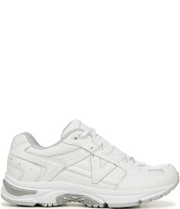 oCIjbN fB[X V[Y Xj[J[ U[ White Vionic 23Walk 2.0 Leather & Mesh Lace-Up Sneakers