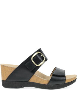 �_���X�R ���f�B�[�X �V���[�Y �T���_�� ���U�[ Dansko Shannon Leather Slide Sandals Black �u���b�N