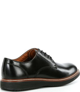 WXgAh}[tB[ Y V[Y IbNXtH[h U[ Johnston & Murphy Men's Upton Oiled Leather Plain Toe Leather Oxfords Black ubN