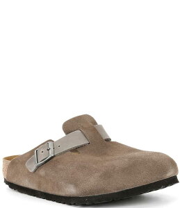 rPVgbN Y V[Y Xb|E[t@[ Birkenstock Men's Boston Mixed Material Clogs Concrete Gray/Iron O[