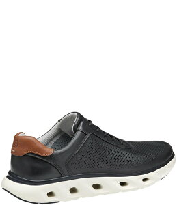 WXgAh}[tB[ Y V[Y hXV[Y Xj[J[ U[ Johnston & Murphy Men's Reactivate Perforated Leather U-Throat Sneakers Black ubN