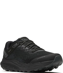������ ���f�B�[�X �V���[�Y �X�j�[�J�[ ���b�V�� Merrell Women's Antora 4 WP Mesh Waterproof Trail Runners Black/Graphite �u���b�N