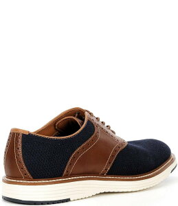 yz WXgAh}[tB[ Y hXV[Y V[Y Men's Upton Knit Brogue Detail Saddle Oxfords Navy