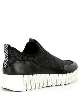 GR[ fB[X V[Y Xj[J[ jbg ECCO Gruuv Slip On Knit Sneaker Black/Magnet ubN