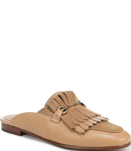 TGf} fB[X V[Y pvX XG[h U[ [t@[ tW Sam Edelman Lainey Leather and Suede Fringe Bit Buckle Mule Loafers French Sand Th