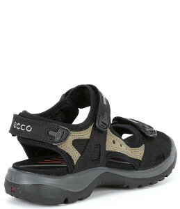 GR[ fB[X V[Y T_ U[ ECCO Yucatan Adjustable Strap Leather Sandals Black ubN