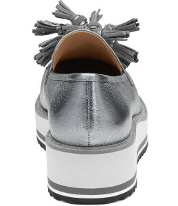 WXgAh}[tB[ fB[X V[Y q[ vbgtH[ U[ [t@[ Johnston & Murphy Women's Gracelyn Tassel Leather Platform Wedge Loafers Pewter s[^[