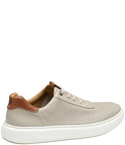 yz WXgAh}[tB[ Y hXV[Y V[Y Men's Anders Perforated Leather U-Throat Sneakers Beige