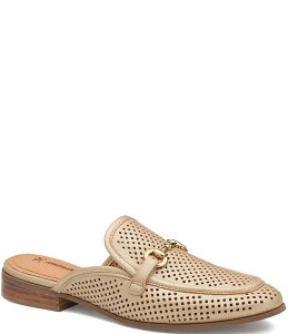 �W�����X�g���A���h�}�[�t�B�[ ���f�B�[�X �V���[�Y �p���v�X ���[�t�@�[ Johnston & Murphy Women's Ali Perforated Bit Buckle Mule Loafers Sand �T���h