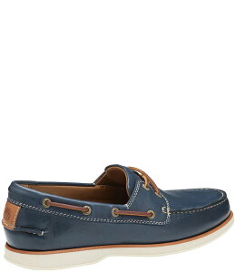 WXgAh}[tB[ Y V[Y Xb|E[t@[ U[ Navy Johnston & Murphy Men's Monaco Leather 2-Eye Boat Shoes