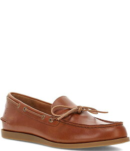 yz tC Y Xb|E[t@[ V[Y Men's Mason Leather One Eye Tie Boat Shoes Saddle