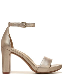 �i�`�����C�U�[ ���f�B�[�X �V���[�Y �T���_�� �A���N�� ���U�[ Naturalizer Joy Leather Square Toe Ankle Strap Dress Sandals Light Bronze