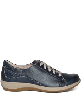 GCgbNX fB[X V[Y Xj[J[ IbNXtH[h [X U[ Aetrex Dana Lace-Up Leather Braided Detail Oxfords Navy lCr[