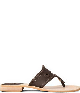 �W���b�N���W���[�X ���f�B�[�X �V���[�Y �T���_�� ���U�[ Jack Rogers Jacks Leather Flat Thong Sandals Hot Fudge