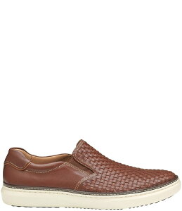 WXgAh}[tB[ Y V[Y Xb|E[t@[ Xj[J[ U[ Johnston & Murphy Men's McGuffey 2 Woven Leather Slip On Sneakers Tan ^