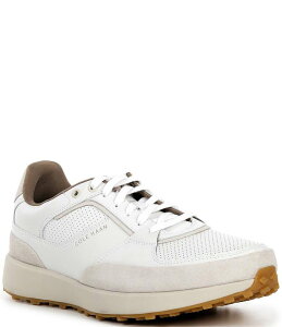 �R�[���n�[�� �����Y �V���[�Y �h���X�V���[�Y �X�j�[�J�[ �_�E�� Cole Haan Men's Grand Crosscourt Downtown Sneakers Optic White/Silver Lining/Ivory �z���C�g