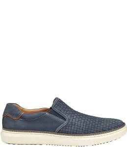 yz WXgAh}[tB[ Y Xb|E[t@[ V[Y Mens McGuffey 2 Woven Nubuck Slip On Sneakers Navy