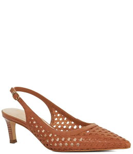�f���[�������h�� ���f�B�[�X �V���[�Y �q�[�� ���U�[ Dune London Divided Leather Perforated Pointed Toe Kitten Heel Pumps Tan �^��