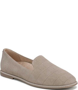 oCIjbN fB[X V[Y pvX XG[h [t@[ Vionic Willa Suede Croco Embossed Suede Slip On Loafers Cobblestone