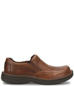 �{�[�� �����Y �V���[�Y �X���b�|���E���[�t�@�[ ���U�[ Born Men's Blast III Leather Slip-Ons Dark Tan �^��