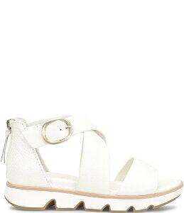 �\�t�g ���f�B�[�X �V���[�Y �T���_�� �A���N�� ���U�[ Sofft Mackenna Leather Ankle Strap Sandals White �z���C�g