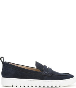 oCIjbN fB[X V[Y pvX XG[h [t@[ Vionic Uptown Suede Packable Travel Penny Loafers Navy/White zCg