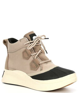 �\���� ���f�B�[�X �V���[�Y �u�[�c�E���C���u�[�c ���U�[ Sorel Out N About IV Classic Leather Waterproof Booties Omega Taupe/Black �u���b�N