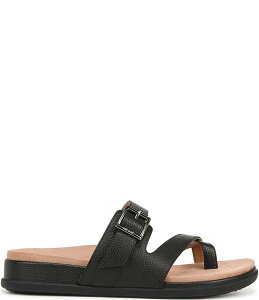 oCIjbN fB[X V[Y T_ U[ Vionic Carmela Leather Strappy Slide Sandals Black ubN