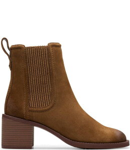 N[NX fB[X V[Y u[cECu[c U[ Walnut Suede Clarks Chamberly Top Suede Chelsea Booties