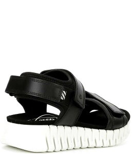 GR[ fB[X V[Y T_ U[ ECCO Gruuv Sol Leather Banded Sandals Black ubN
