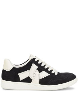 \tg fB[X V[Y Xj[J[ XG[h [X Sofft Ramsie Suede Lace-Up Sneakers BLACK/WHITE zCg