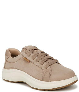 hN^[EV[ fB[X V[Y Xj[J[ [X U[ Dr. Scholl's Feel Good Plantar Fasciitis Leather Lace Up Sneakers Taupe g[v